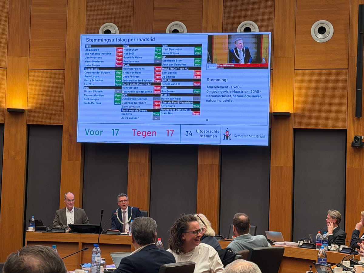 Stemming (17-17) in raad legt besluitvorming stad lam