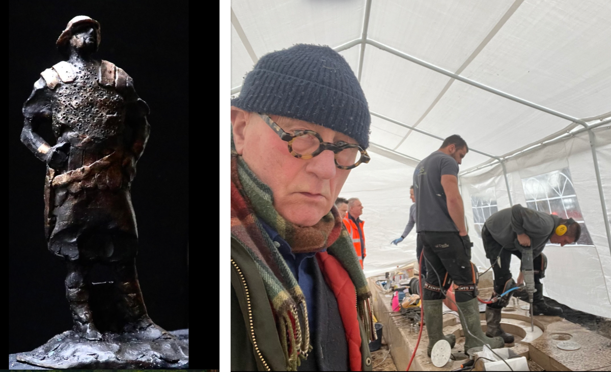 Wil van der Laan geeft Heerlen kleine bronzen Romeinen