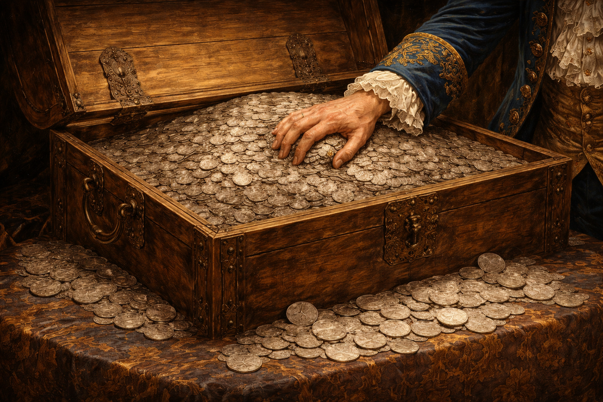 Het stadsbestuur in geldnood