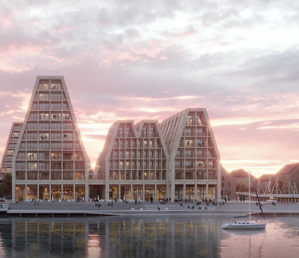 Het ontwerp van Paper Island in Kopenhagen, lijkt wel heel erg op dat van het Landbouwbelang.