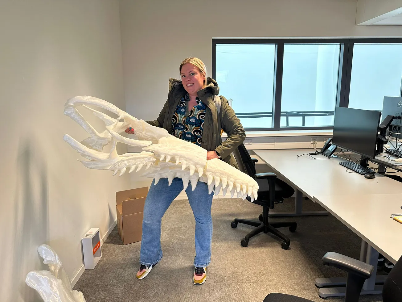 Mosasaurus Bèr komt uit de 3D printer