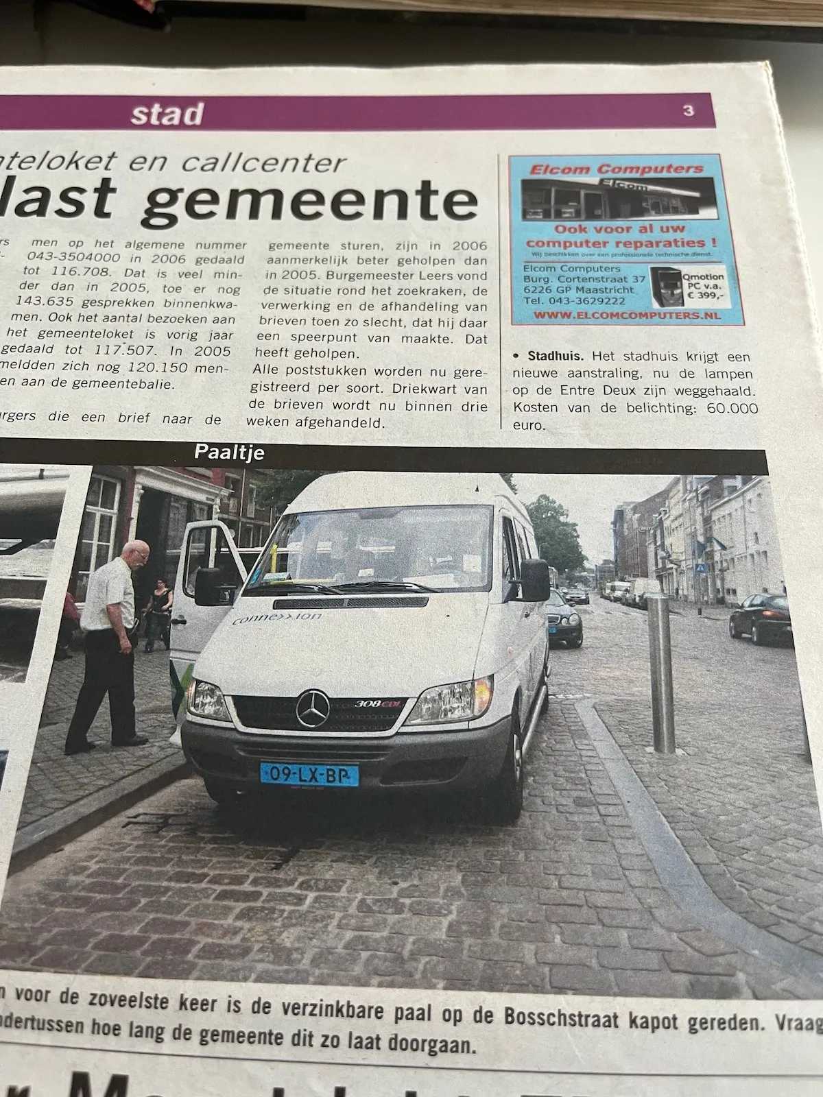 Hoe de gemeente al 20 jaar auto's sloopt met de zakpaal
