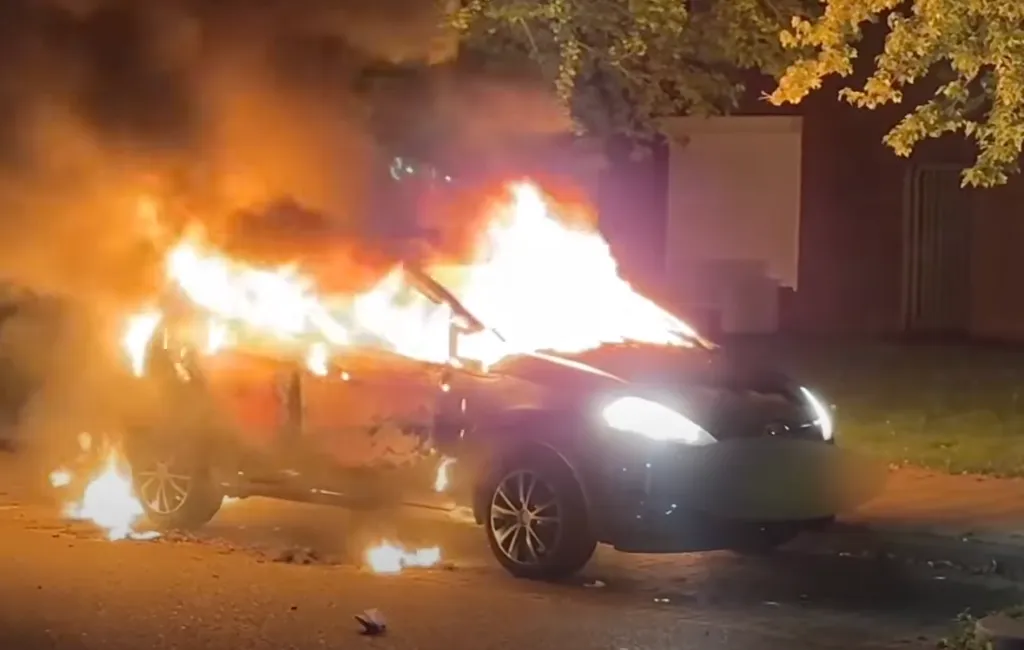 Weer autobrand, nu in Malberg