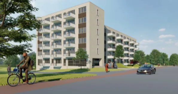 65 huurappartementen op plek USA autogarage Bakstraat