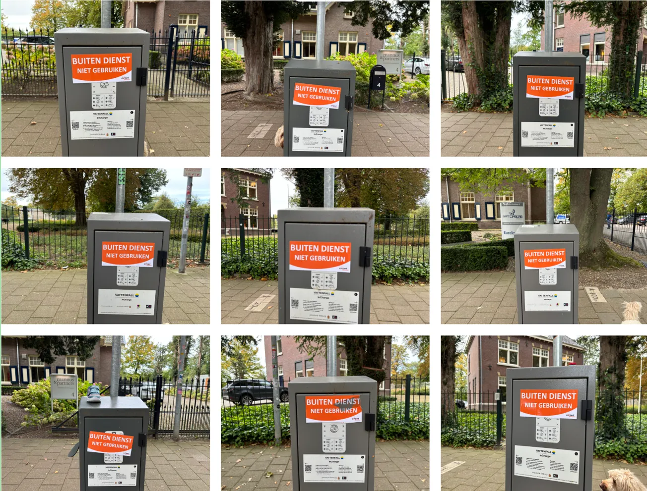 Laadpalen in gebruik: Hubertuslaan op zwart