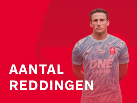 MVV-doelman op eenzame hoogte