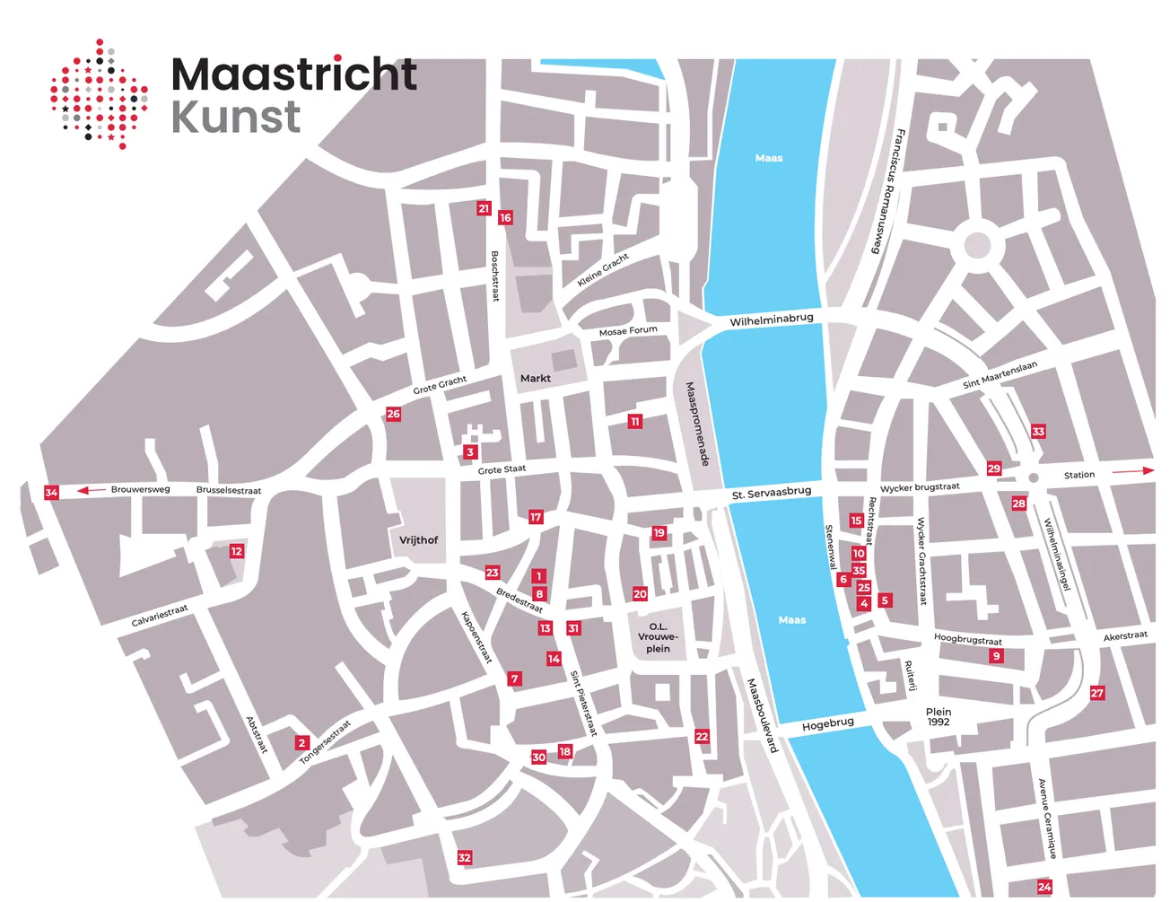 Nieuwe kunstroute door Maastricht