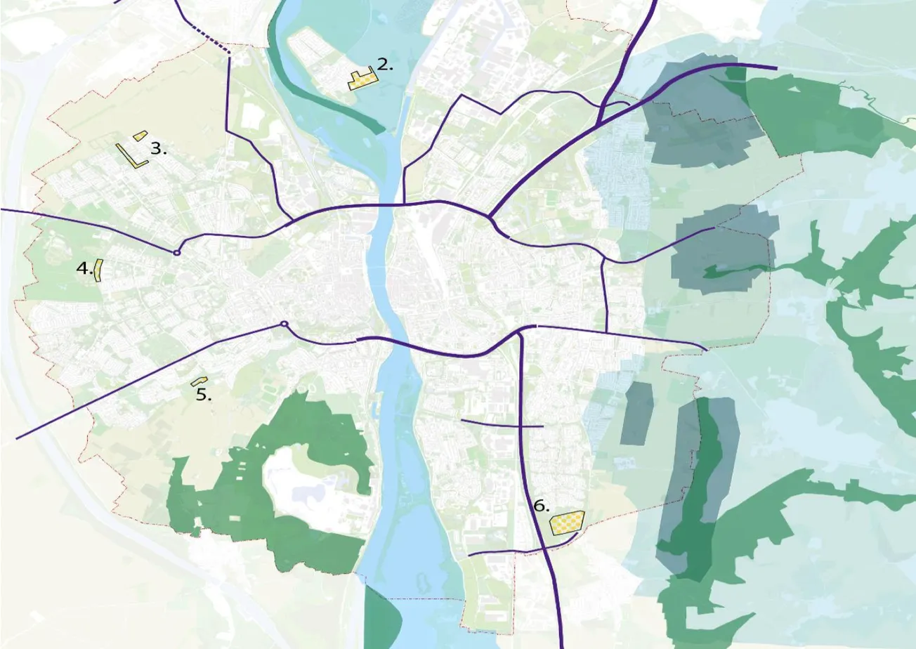 Bouwen alleen nog ín stad, ventiellocaties in noodgeval