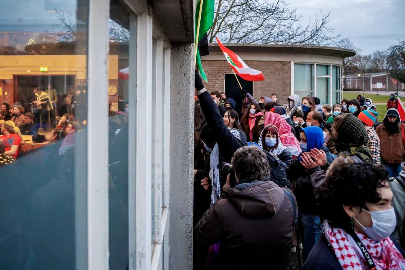 Free Palestine-activisten verstoren lezing Rawan Osman