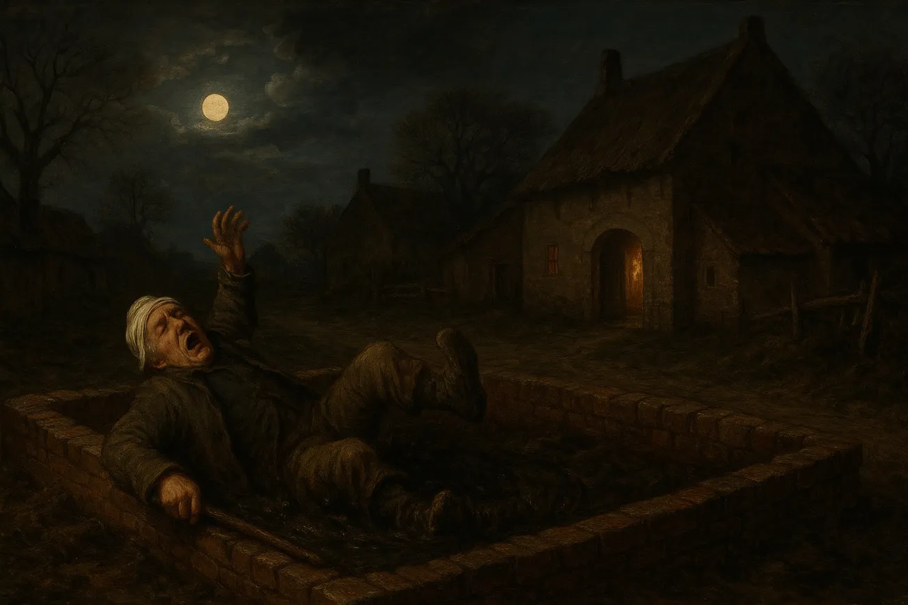 Een dodelijke mestpoel in Scharn