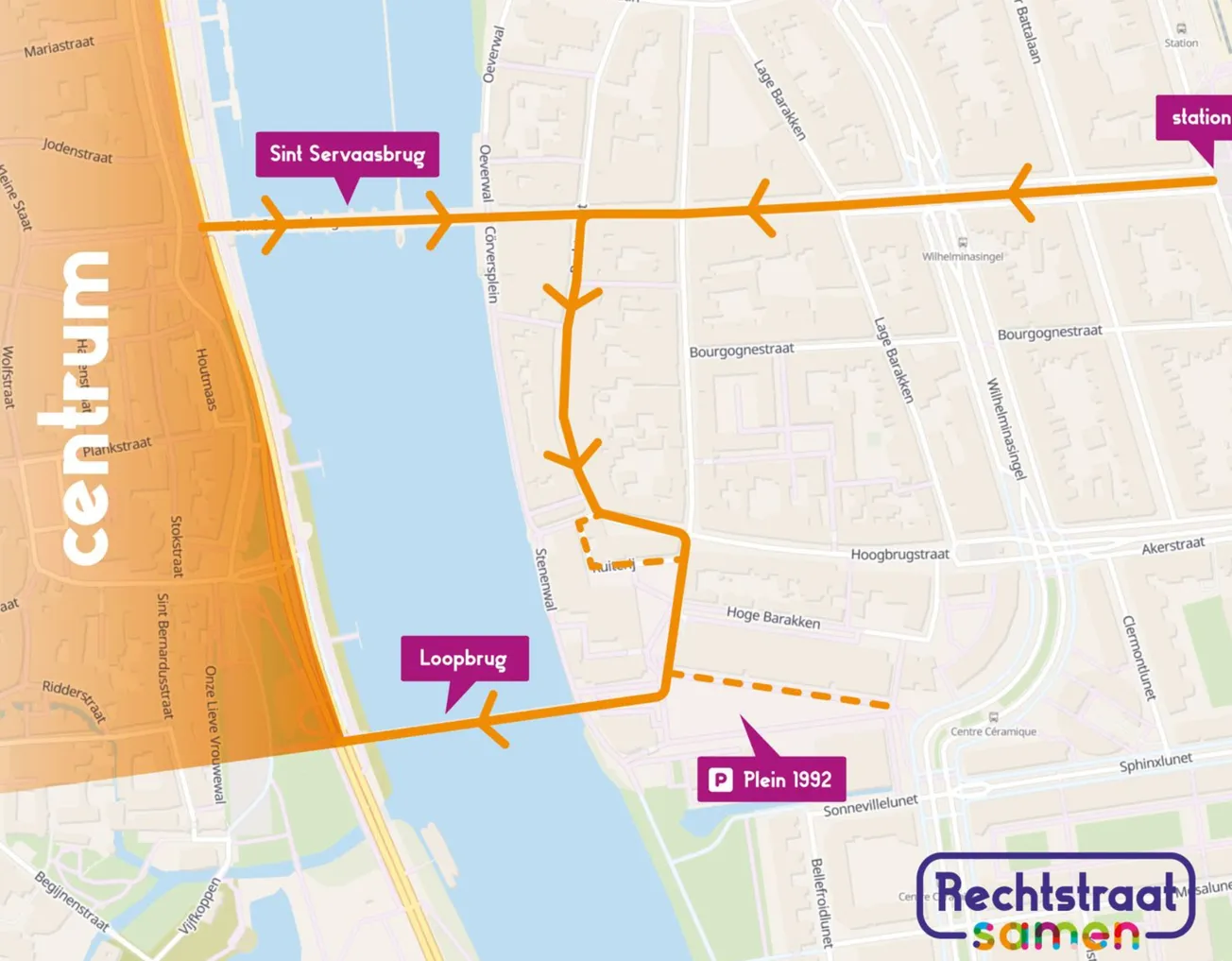 Rechtstraat Samen: autoluw, brede stoepen en behoud van speciaalzaken