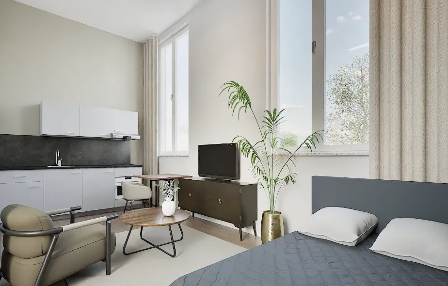 20 vierkante meter voor 925 euro per maand